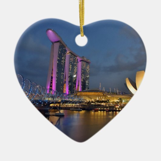 Marina Bay Sands luxe hotel Singapore Keramisch Ornament (Voorkant)