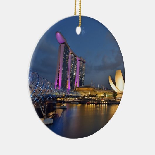 Marina Bay Sands luxe hotel Singapore Keramisch Ornament (Rechts)