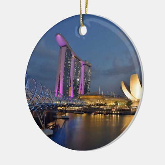 Marina Bay Sands luxe hotel Singapore Keramisch Ornament (Links)