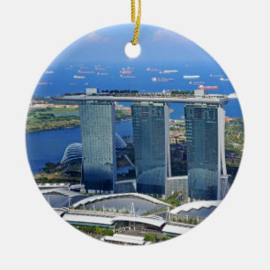Marina Bay Sands luxe schip gevormde hotel Keramisch Ornament