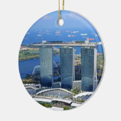 Marina Bay Sands luxe schip gevormde hotel Keramisch Ornament (Links)