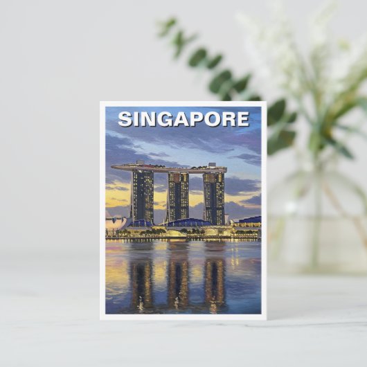 Marina Bay Sands Singapore Briefkaart (Staand voorkant)