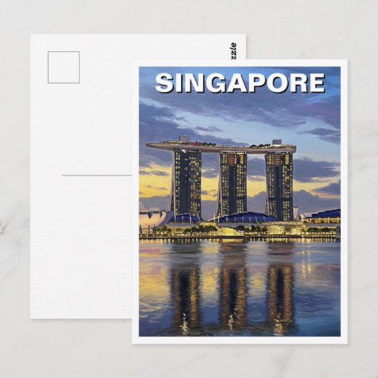 Marina Bay Sands Singapore Briefkaart (Voorkant / Achterkant)