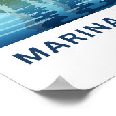 Marina Bay Sands Singapore Reisprint Poster (Hoek)