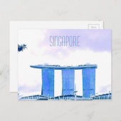 Marina Bay Sands Singapore reizen Briefkaart (Voorkant / Achterkant)