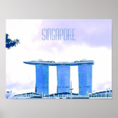 Marina Bay Sands Singapore reizen Poster (Voorkant)