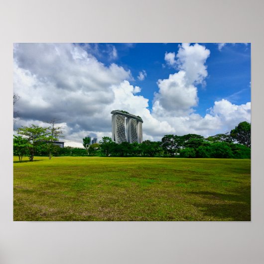 Marina Bay Sands Singapore Skyline Poster (Voorkant)