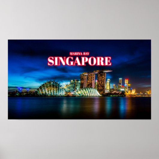 Marina Bay - Singapore Poster (Voorkant)