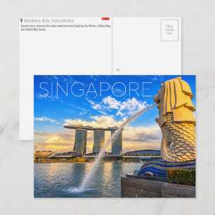 Marina Bay, Singapore Reisansichtkaart Briefkaart