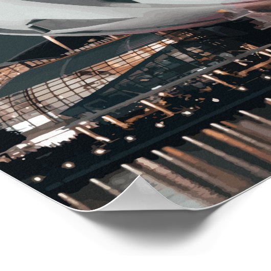 Marina Bay, Singapore Travel Artwork Poster (Hoek)