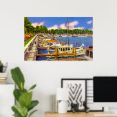 Marina bij Fort Myers, Florida Poster (Thuiskantoor)