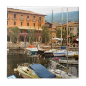 Marina bij Menaggio, Comomeer Tegeltje (Voorkant)