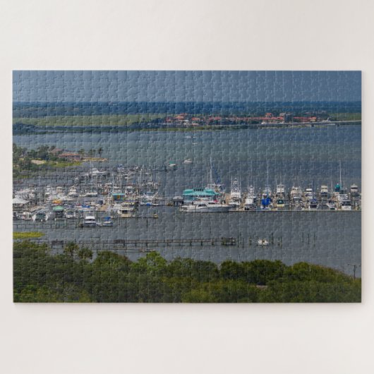 Marina Boats Sailships Yachtboot Coast Legpuzzel (Horizontaal)