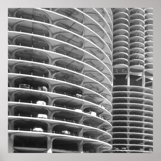 Marina City Chicago Poster (Voorkant)