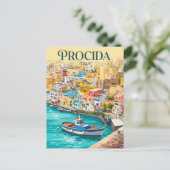 Marina Corricella Italië Briefkaart (Staand voorkant)