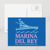 Marina Del Ray Briefkaart (Voorkant / Achterkant)