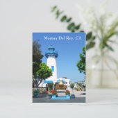 Marina Del Rey Briefkaart! Briefkaart (Staand voorkant)