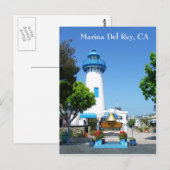 Marina Del Rey Briefkaart! Briefkaart (Voorkant / Achterkant)