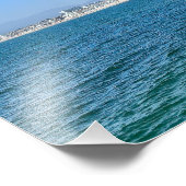 Marina Del Rey, CA - Strand / Kanaal Split Foto Afdruk (Hoek)