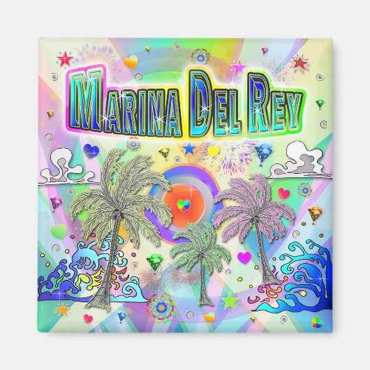 Marina Del Rey Deep Dream Magnet (Voorkant)