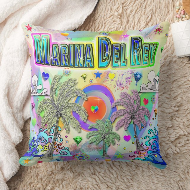 Marina Del Rey Deep Dream Pillow Kussen (Deken)