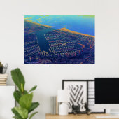 Marina Del Rey Poster (Thuiskantoor)