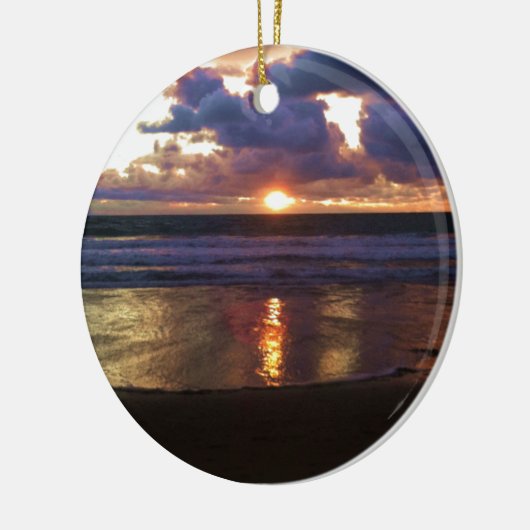 Marina del Rey Sunset Keramisch Ornament (Links)