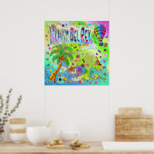 Marina Del Rey Tijdloos Melodie Poster (Keuken)