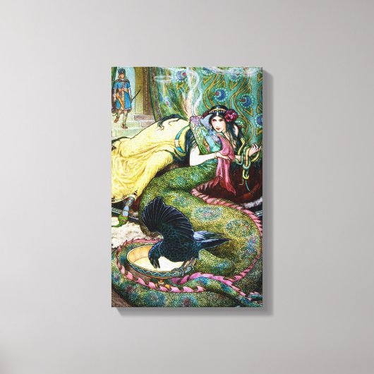 Marina en de Draak Canvas Afdruk (Voorkant)