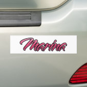 Marina faded roze Aufkleber-Sticker Bumpersticker (Op auto)