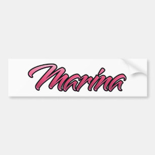 Marina faded roze Aufkleber-Sticker Bumpersticker