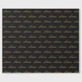 Marina gold Design Lettering Geschenkpapier Cadeaupapier (Vlak)