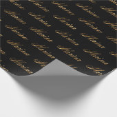 Marina gold Design Lettering Geschenkpapier Cadeaupapier (Hoek)