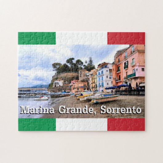 Marina Grande, Sorrento, Colorful Italy Beach Legpuzzel (Horizontaal)