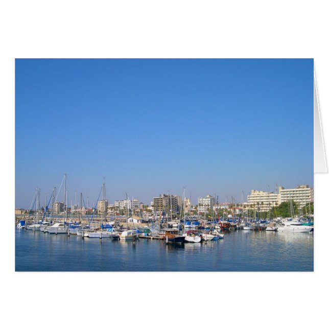 Marina in Larnaca, Cyprus (Voorkant Horizontaal)