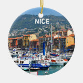 Marina in Nice, Frankrijk Keramisch Ornament (Voorkant)