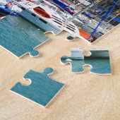Marina in Nice, Frankrijk Legpuzzel (Zijkant)