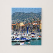 Marina in Nice, Frankrijk Legpuzzel (Verticaal)