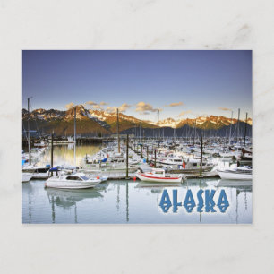 Marina in Seward, Alaska Briefkaart