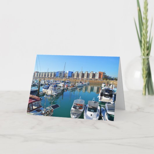 Marina in St Helier, Jersey Kaart (Voorkant)