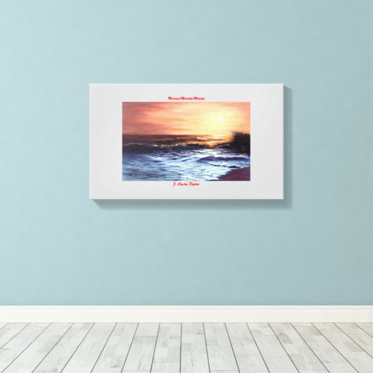 Marina/Mariña/Marine Canvas Afdruk (Insitu (Houten vloer))