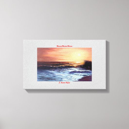 Marina/Mariña/Marine Canvas Afdruk (Voorkant)