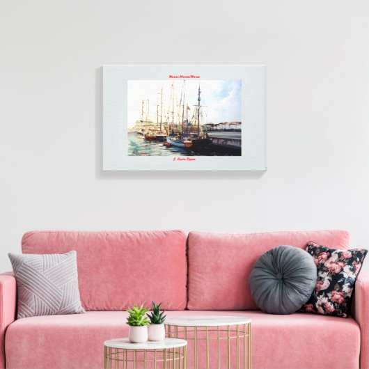 Marina/Mariña/Marine Canvas Afdruk (Insitu (Woonkamer))