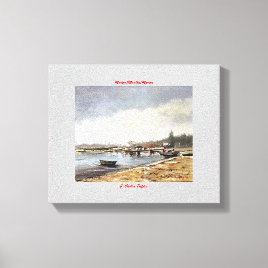 Marina/Mariña/Marine Canvas Afdruk (Voorkant)
