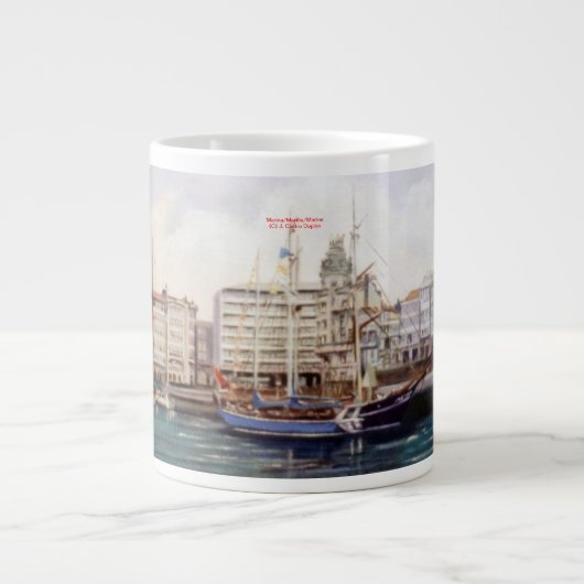 Marina/Mariña/Marine Grote Koffiekop (Voorkant)
