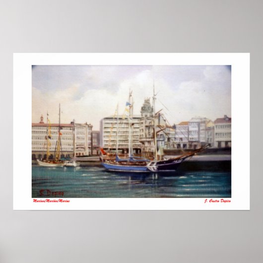 Marina/Mariña/Marine Poster (Voorkant)