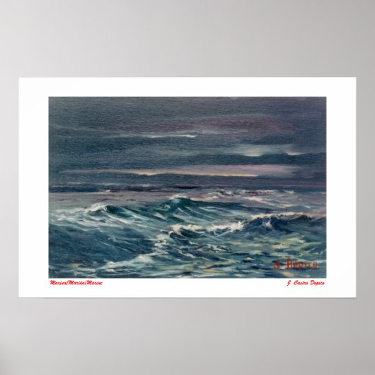 Marina/Mariña/Marine Poster (Voorkant)