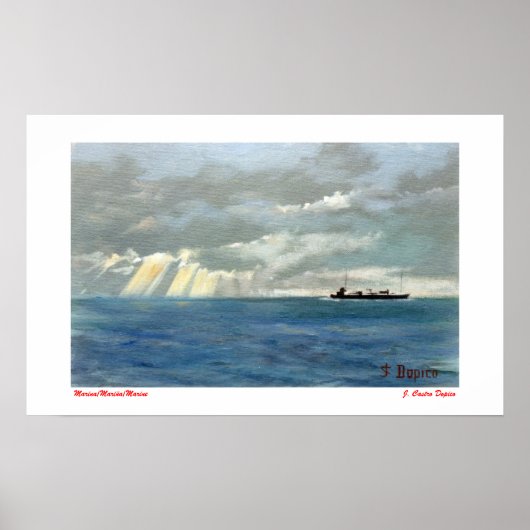 Marina/Mariña/Marine Poster (Voorkant)