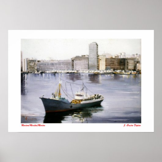 Marina/Mariña/Marine Poster (Voorkant)