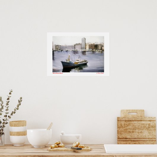 Marina/Mariña/Marine Poster (Keuken)